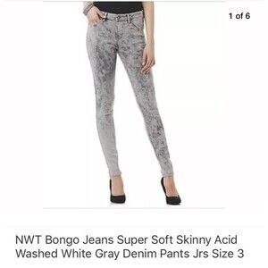Bongo skinny jeans size 3 acid washed
